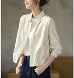 Toloer Dopamine Wears A Special Small Shirt High-End Shirt Gas Age-Old Blue Short-Sleeved Shoulder Shirt
