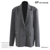 New Super Personality Irregular Tailoring Cape Coat Top Female