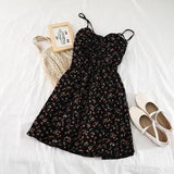 Women Floral Playsuits Bohemian Short Wide Leg Pants Rompers Holiday Summer Sleeveless Print Chiffon