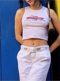 On My Way Ribbed Crop Tank Top-Outfit