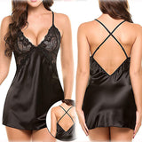 Sex Lingerie Sexy Imitation Ice Silk Back Cross-Sling Aja Pyjale