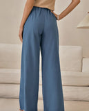 Summer High Waist Wide Leg Straight