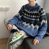 Autumn and winter thick sweater men's Korean style trend personality sweater ins Hong Kong style loose lazy pullover