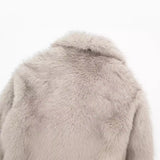 Toloer Winter New Women's Artificial Fur Effect Short Coat 4360240-Outfit