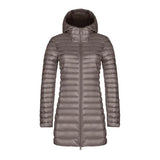2022 Long Duck Down Parka Warm Feather Jacket For Women Winter Large Size Down Coats Ultra Light Quilted Hooded Coats