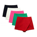 Toloer Summer New Women's High Waist Asymmetric Casual Pants Multi-Color Long-Term Large Number Of Spot-Outfit