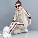 style 2020 New Women Clothing 3 Piece Set Plus Size Oversized Autumn Suit Hoodies Lounge Wear Female Top And