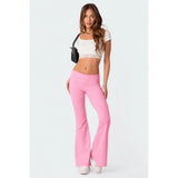 Solid Color Slim Slimming Low