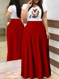 Summer New Style Commuter Digital Printed Dress-Outfit