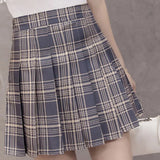 Women Skirt Preppy Style High Waist Chic Stitching Skirts Summer Student Pleated Skirt Women Cute Sweet Girls Dance