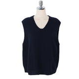 spring and autumn women's knitted vest Vneck women's solid color loose sweater winter jacket plus size comfortable