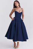 New Summer Senior Sense Princess Dress French Mesh Swing Double Sling Dress