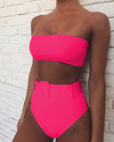 Toloer Chu Double Hot Style Bikini Hot Selling Bikini Hot Style Swimsuit High Waist Print Swimsuit-Outfit
