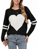 And Winter Valentine's Day Sweater Girl Bumps Love To The Wedding Round Collar Knitted