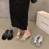 Slope And High-Heever Slippers Women Summer Wear 2025 New Dress Fairy Wind Coarse And Cold