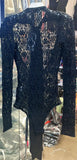 New Silk-Sense-Sensitive Bow Trim Lace-In-Use 466114 Miniskirt