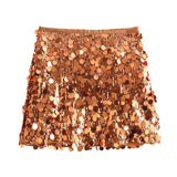 Women's Autumn And Winter Temperament Light Fashion New Party Squin Mini