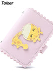 Cartoon Rabbit Card Case Business Card Holder Women Credit Passport Card Bag ID Passport Card Wallet 2023 Pink