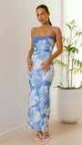 Women's Summer Printed Sleeveless Vest Slings Sexy Body-Body-Cuffed Dress Summer