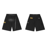 Style CORTEIZ Alcatraz Printing Work Clothes Leisure Shorts High Street Leisure Multi-Pocket Men's And Women's Shorts-Outfit