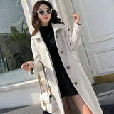 2023 Spring / Summer Ebaywish Lapel Women's Woolen Coat-Outfit