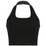 Toloer New Summer Bottom Condole Belt Vest Female Summer Sexy Inside The Hot Girl Pure Color-Outfit
