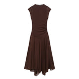 Spring And Summer New Women's Fashion Sexy Hottie Net Sleeveless Dress