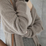 cardigan women long knitted oversized women knit black sweater knitting korean fall 2022 outfits long sleeve plus