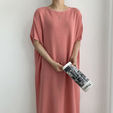 Toloer Loose Lazy Wind Dress Female 2024 Summer Dress New Fashion Light Mature Large Size Ins Web Celebrity Skirt Tide-Outfit