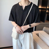 Men's New Summer Designer White Handsome Half-Sleeved Shirt Ins Fashion T-Shirt Summer T-Shirt For Boys-Outfit