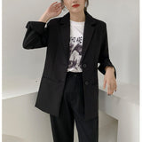 Toloer Suit Suit Female Fall 2024 Korean Version Of Loose Professional Office Worker Suit Jacket Formal Dress College Style-Outfit