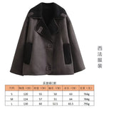 New Women's Autumn And Winter Fashion Fur Collar Collar Collar Velvet Jacket