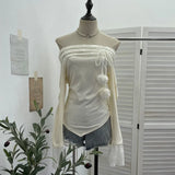 Shot Y2k With Chest Pads With Chest Pads To Wear Chest Vest Irregular Belt Strap Short Tie-Dye Letter Print Top
