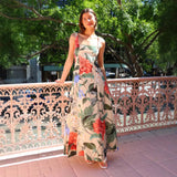 French Retro Dress Print Slings For Women In 2025