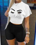 Women's Fashion Printed Short Sleeve