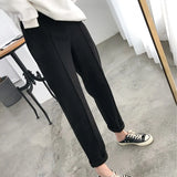 Pants for Women Harem Pants Casual Capri Pants Elegant OL Wool Sweat Jogger Pants Work Suit Pant Woman Trousers 6648