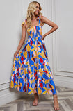 Shooting 2026Wish Spring Sexy Bareback Print Holiday Wind Sling Dress