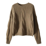 2025 Mahjong Sweater New French Vintage Long Sleeve Knitted Fashion T-Shirt Loose