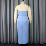 Banquet Styling Dress New Sleeveless Sexy Chest-Loat High-Rise Dress