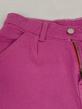 Pink Casual Relaxed Boyfriend Jeans-Outfit