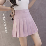 Women Skirt Preppy Style High Waist Chic Stitching Skirts Summer Student Pleated Skirt Women Cute Sweet Girls Dance