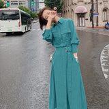 Toloer Female In 2024 Summer New French Retro Waist Show Thin Temperament Design Sense Of Niche Shirt Skirt-Outfit