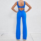 Toloer Sha Hollow Out Beauty Back Onesie Clothing Peach Lift Buttock Sports Fitness Clothing Micro La Conjoined Yoga Suit Onesie-Outfit