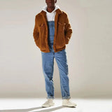 New Summer Street Trendy Solid-Colored Strap Trousers With One-Body High-Rise Men's