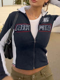 moto jacket with logo