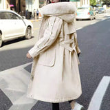 Winter 2020 New Female Fur Coat Maxi Long Windbreaker Jacket Women Parka Ukraine Harajuku Basic Jackets Outerwear Snow Wear
