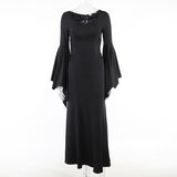 Spice Girls Fashion Temperament Slim Dress Summer New Bat Sleeve Fish Tail Dress-Outfit