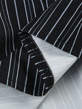 Vintage Stripe V Neck Slim Fit Long Sleeve