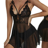 Women's Deep V-Necked Nightclub Low-Breasted Mesh Netting Irregular