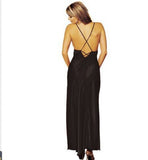 Sexy Underwear Silk Dress Hot Gold Pajamas Dress Sexy Suit-Outfit